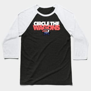 Circle the Wagons Bills Logo Baseball T-Shirt